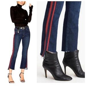 Mother Insider Crop Step Fray Jeans Speed Racer Size 26